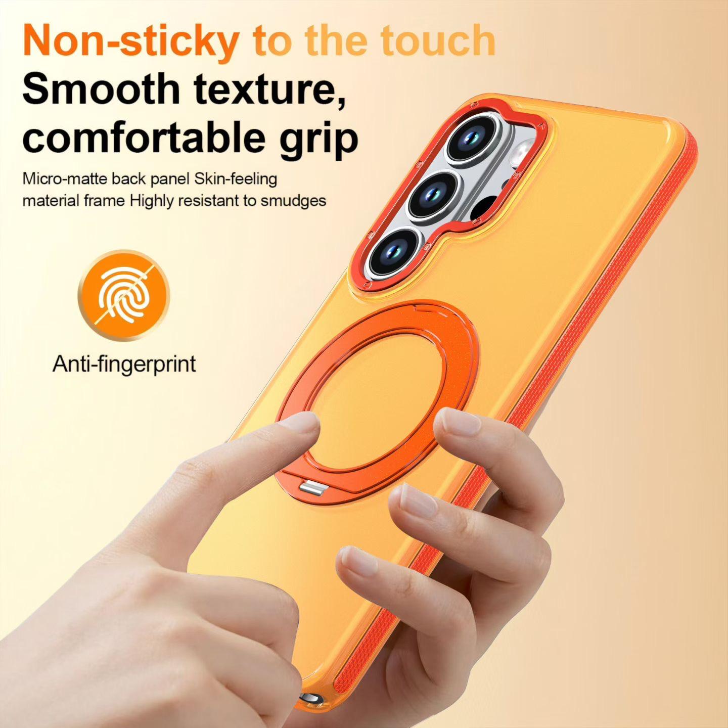 Aurora Color Block 360° Ring Stand Case for Samsung Galaxy S22-S26 Series