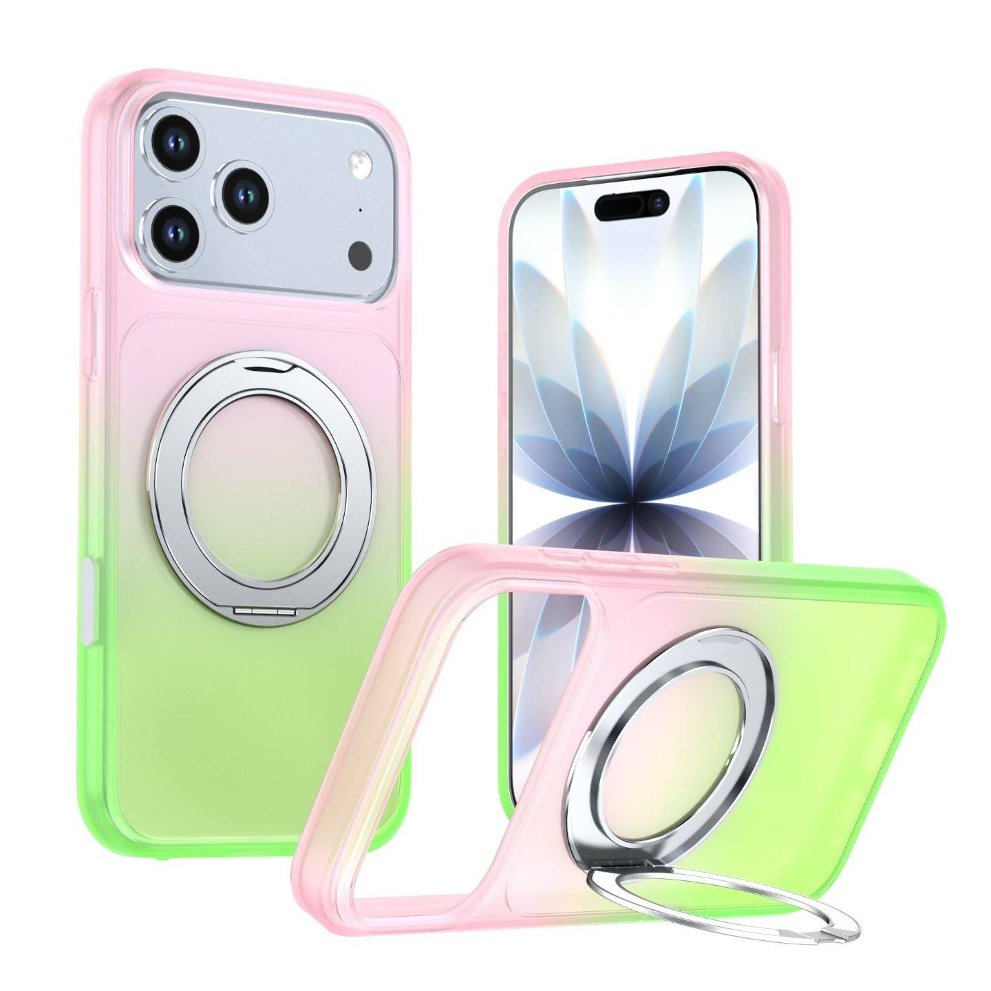 Gradient Chroma 360° Rotating Kickstand Magnetic Case | MagSafe Compatible, Camera Protection Shockproof Cover (4 Colors)