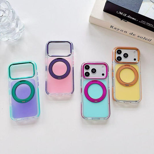 Summer Vibes: Dopamine Color Clash MagSafe Kickstand iPhone Case
