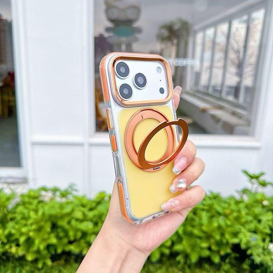 Summer Vibes: Dopamine Color Clash MagSafe Kickstand iPhone Case