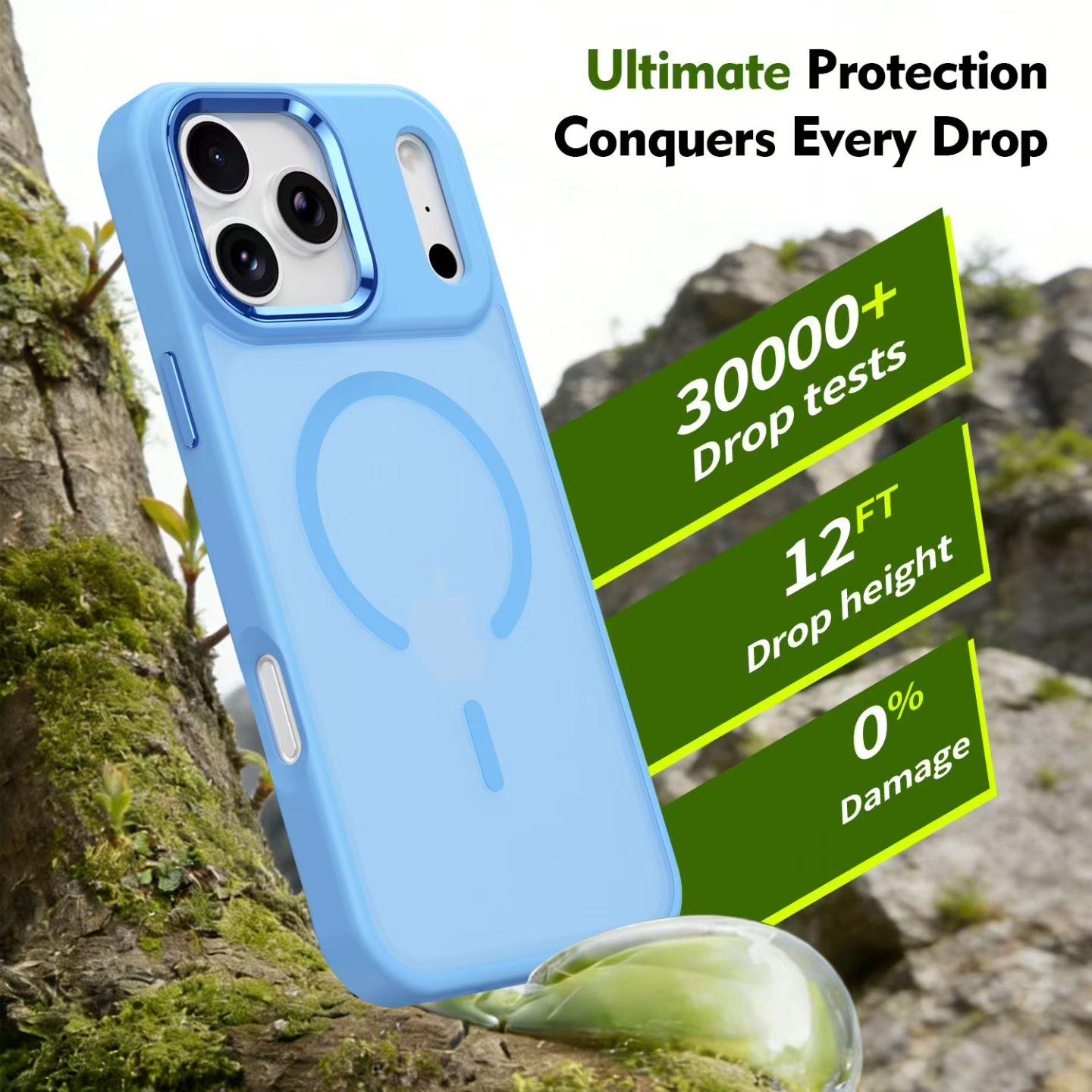 Skin-Feel Eagle Eye Magnetic Protective Case with Metal Buttons for iPhone 16 Series-iPhone18 Series , Slim Matte Anti-Fingerprint MagSafe Cover