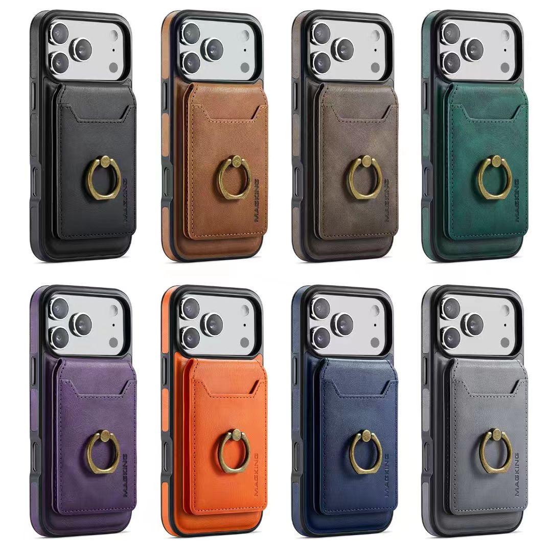 Detachable MagSafe Wallet Case – Multi-Angle Kickstand & RFID Protection