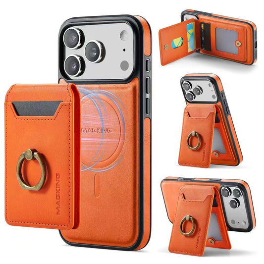 Detachable MagSafe Wallet Case – Multi-Angle Kickstand & RFID Protection