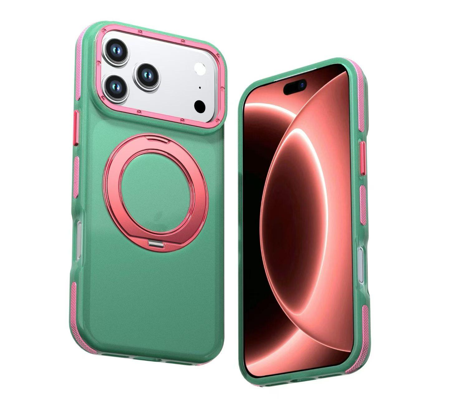 Summer Vibes: Dopamine Color Clash MagSafe Kickstand iPhone Case