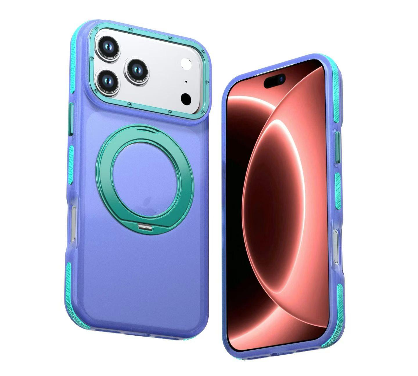 Summer Vibes: Dopamine Color Clash MagSafe Kickstand iPhone Case
