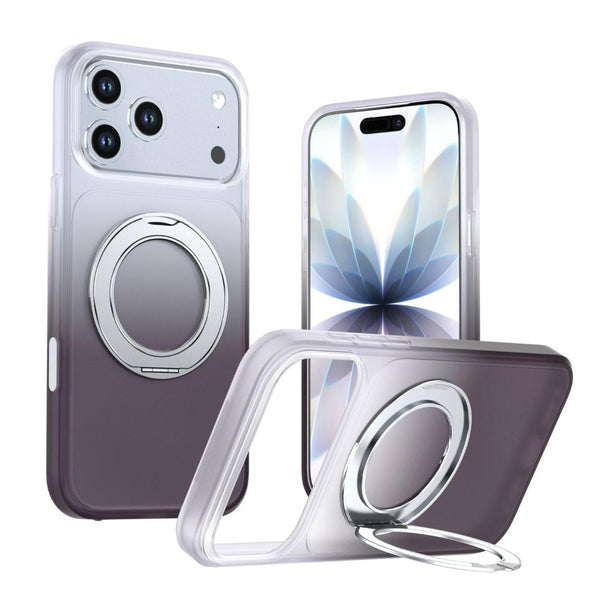 Gradient Chroma 360° Rotating Kickstand Magnetic Case | MagSafe Compatible, Camera Protection Shockproof Cover (4 Colors)