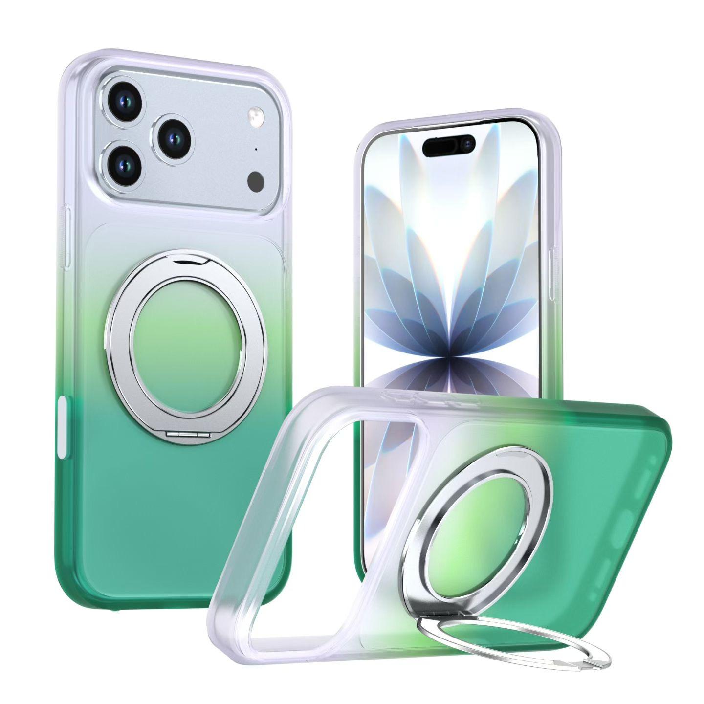 Gradient Chroma 360° Rotating Kickstand Magnetic Case | MagSafe Compatible, Camera Protection Shockproof Cover (4 Colors)