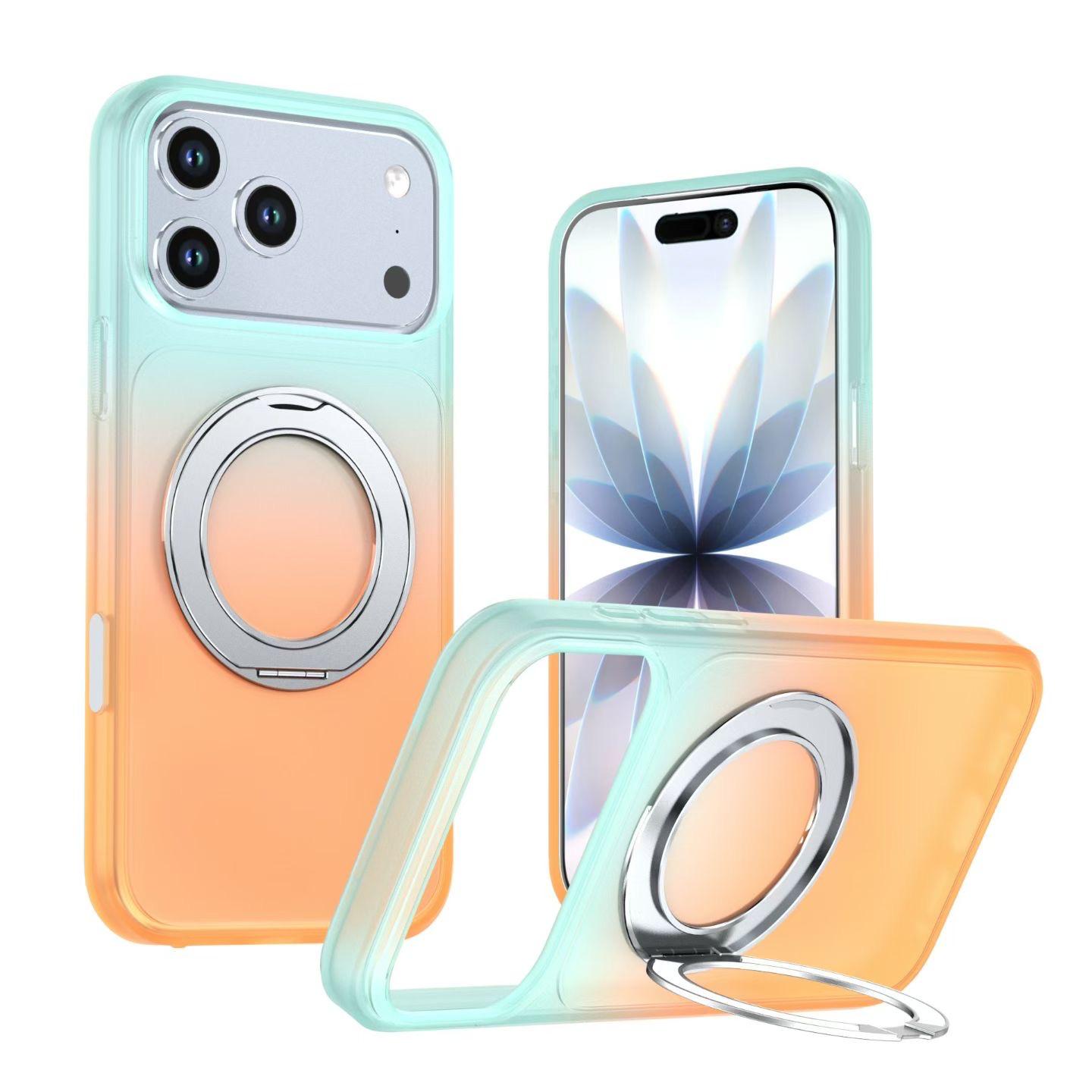 Gradient Chroma 360° Rotating Kickstand Magnetic Case | MagSafe Compatible, Camera Protection Shockproof Cover (4 Colors)