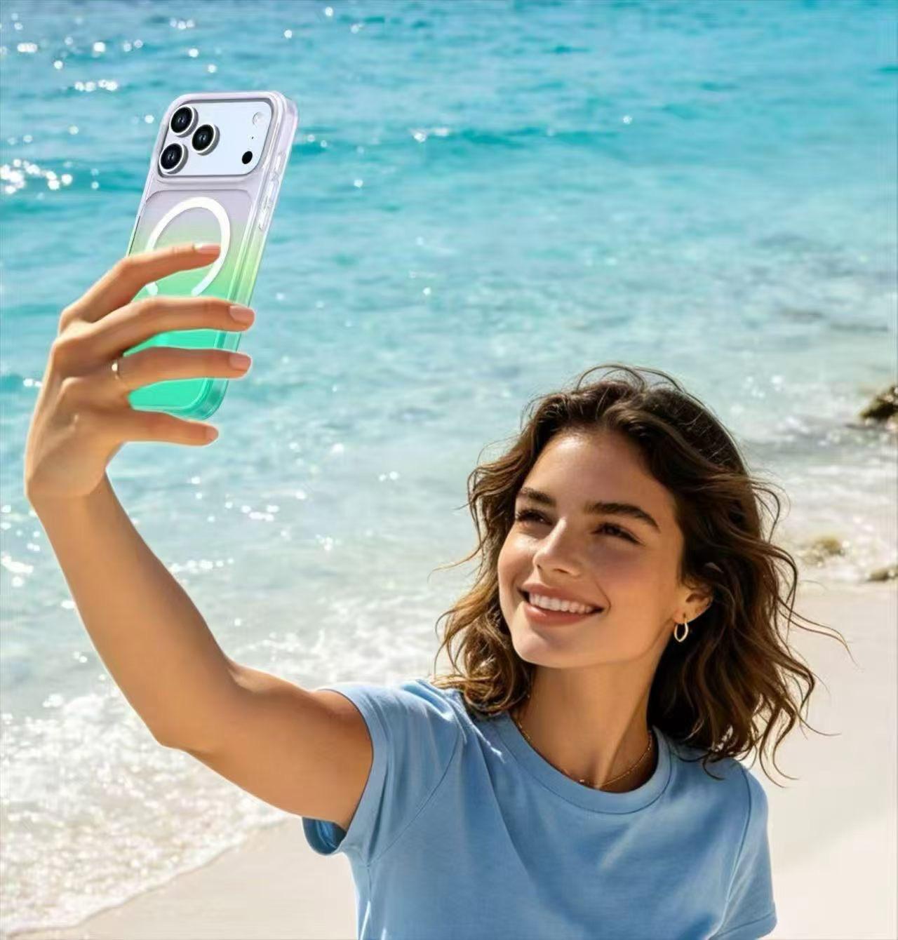 Shimmer Gradient Matte Magnetic Phone Case